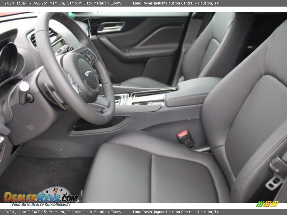 2020 Jaguar F-PACE 25t Premium Santorini Black Metallic / Ebony Photo #13