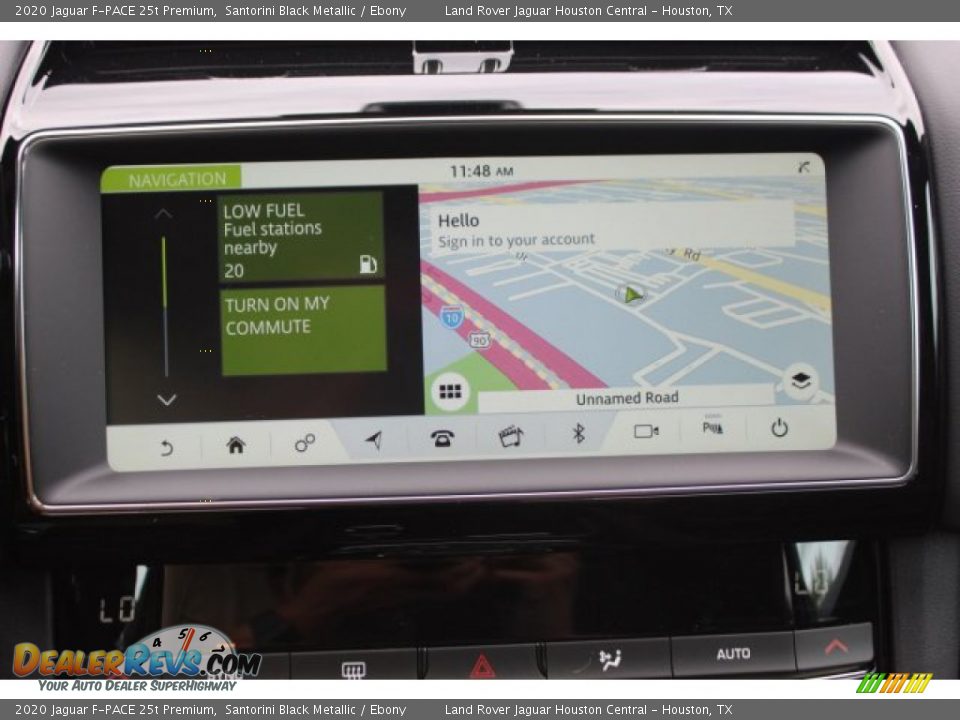 2020 Jaguar F-PACE 25t Premium Santorini Black Metallic / Ebony Photo #14
