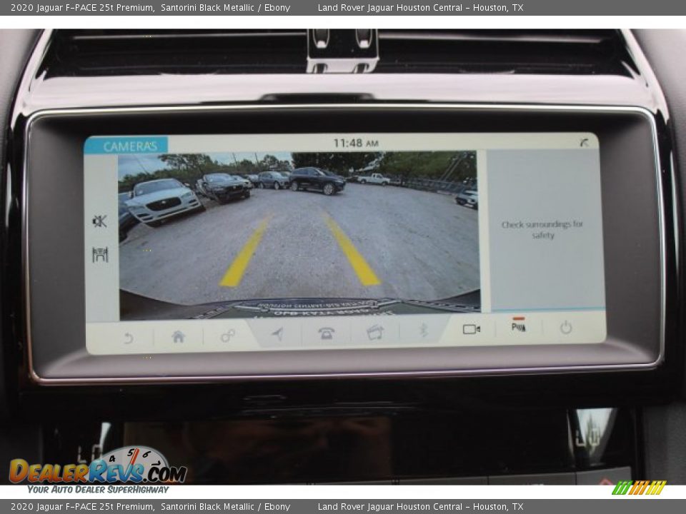 2020 Jaguar F-PACE 25t Premium Santorini Black Metallic / Ebony Photo #15