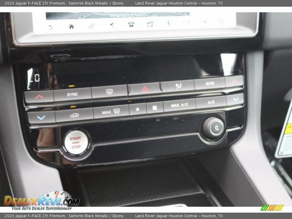 2020 Jaguar F-PACE 25t Premium Santorini Black Metallic / Ebony Photo #16