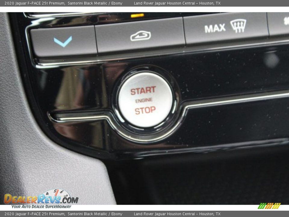 2020 Jaguar F-PACE 25t Premium Santorini Black Metallic / Ebony Photo #19