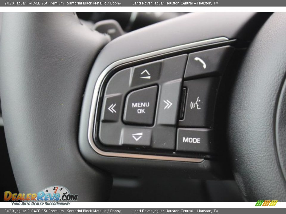 2020 Jaguar F-PACE 25t Premium Santorini Black Metallic / Ebony Photo #21