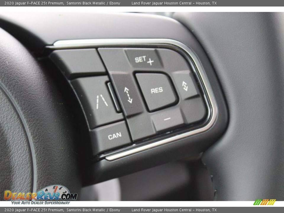 2020 Jaguar F-PACE 25t Premium Santorini Black Metallic / Ebony Photo #22