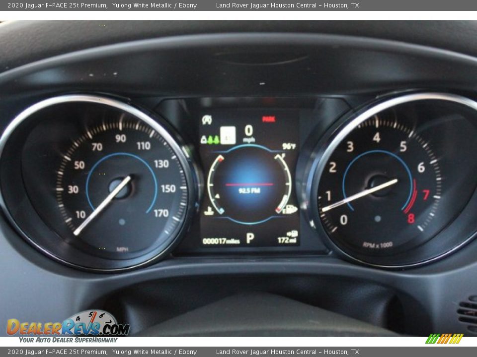 2020 Jaguar F-PACE 25t Premium Yulong White Metallic / Ebony Photo #23
