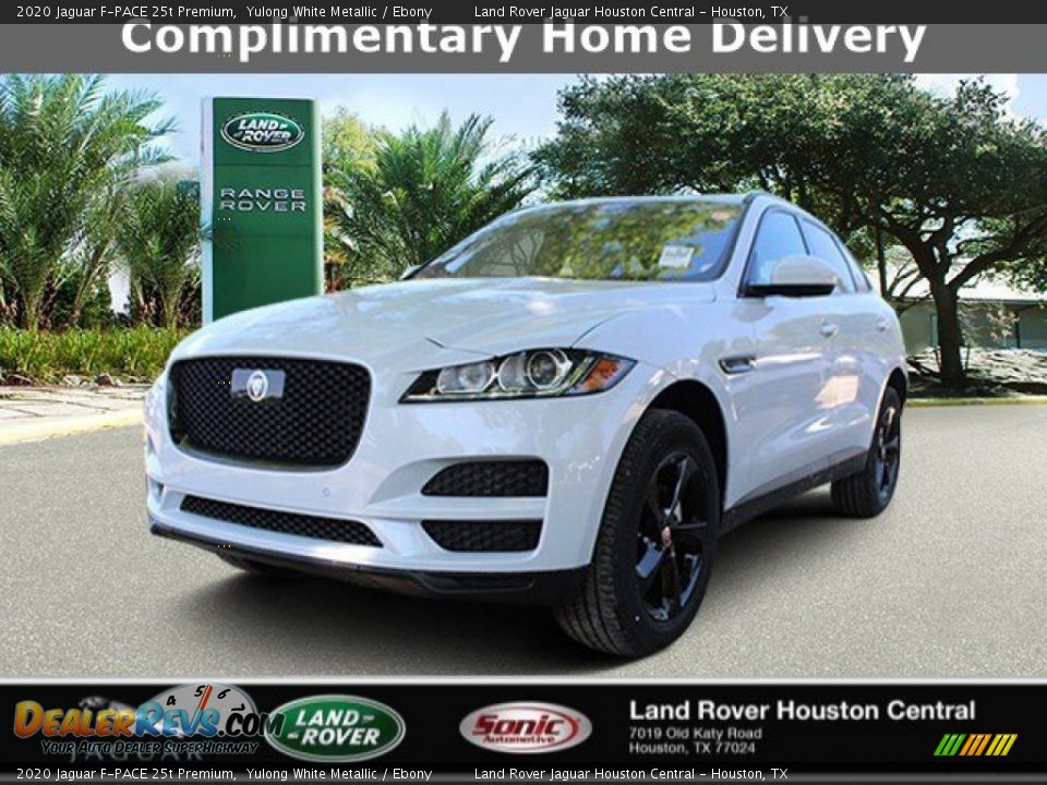 2020 Jaguar F-PACE 25t Premium Yulong White Metallic / Ebony Photo #1