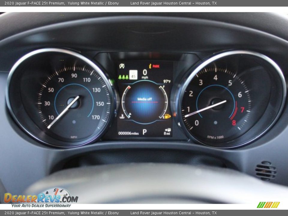 2020 Jaguar F-PACE 25t Premium Yulong White Metallic / Ebony Photo #23