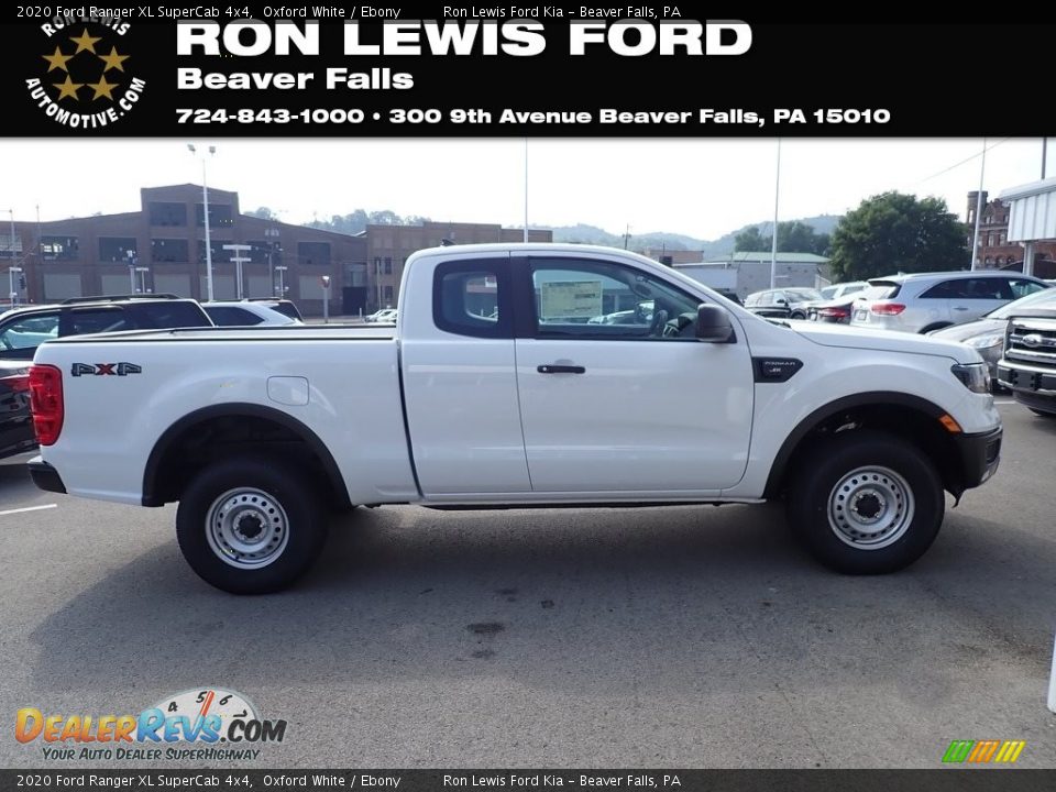 2020 Ford Ranger XL SuperCab 4x4 Oxford White / Ebony Photo #1