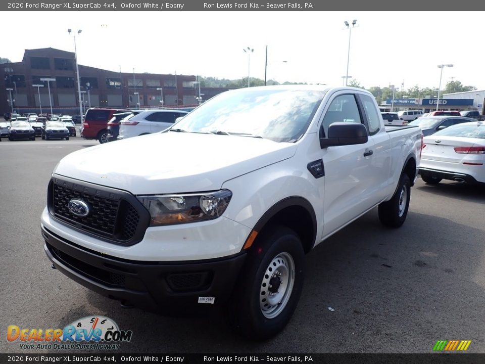 2020 Ford Ranger XL SuperCab 4x4 Oxford White / Ebony Photo #2