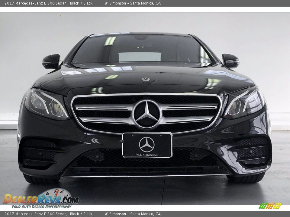 2017 Mercedes-Benz E 300 Sedan Black / Black Photo #2