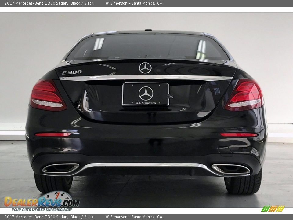 2017 Mercedes-Benz E 300 Sedan Black / Black Photo #3