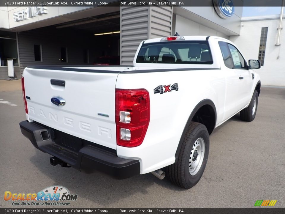 2020 Ford Ranger XL SuperCab 4x4 Oxford White / Ebony Photo #6