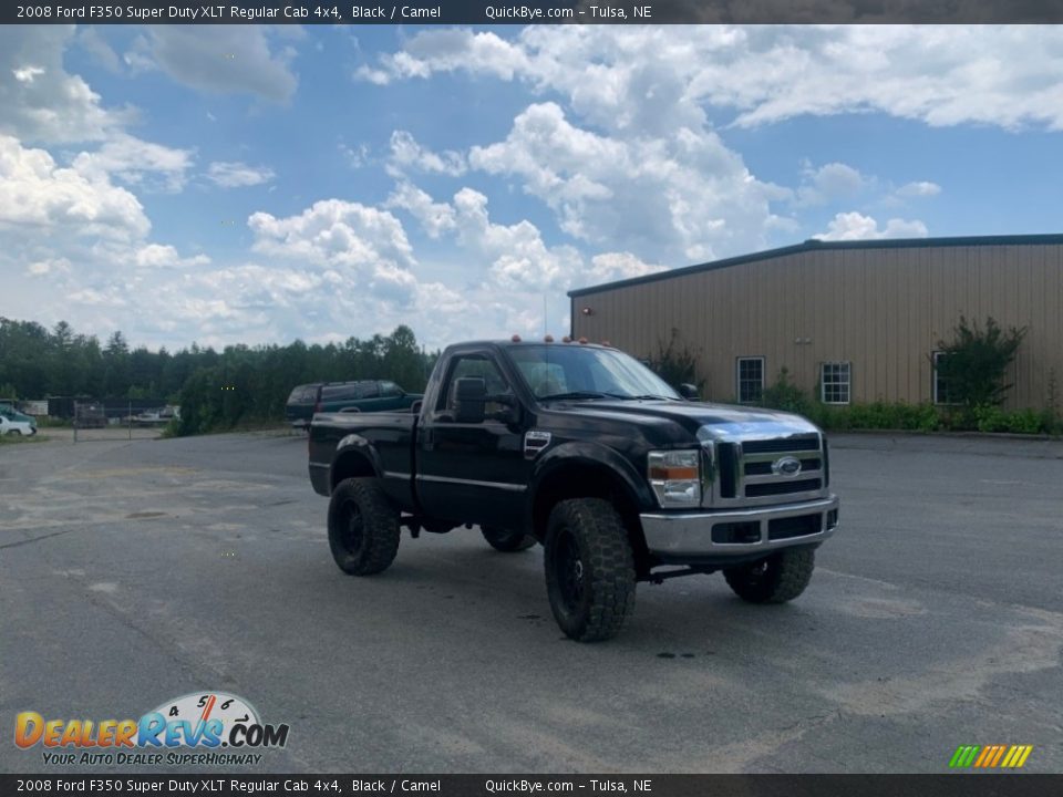 Black 2008 Ford F350 Super Duty XLT Regular Cab 4x4 Photo #2