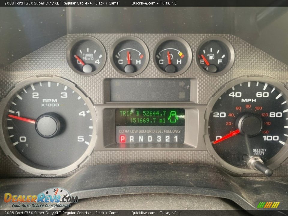 2008 Ford F350 Super Duty XLT Regular Cab 4x4 Gauges Photo #6