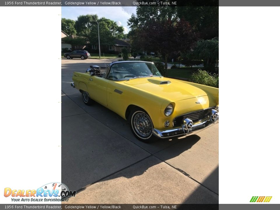 1956 Ford Thunderbird Roadster Goldenglow Yellow / Yellow/Black Photo #1
