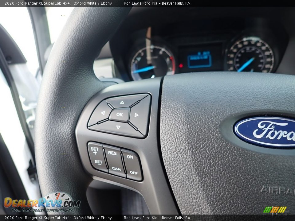 2020 Ford Ranger XL SuperCab 4x4 Steering Wheel Photo #18