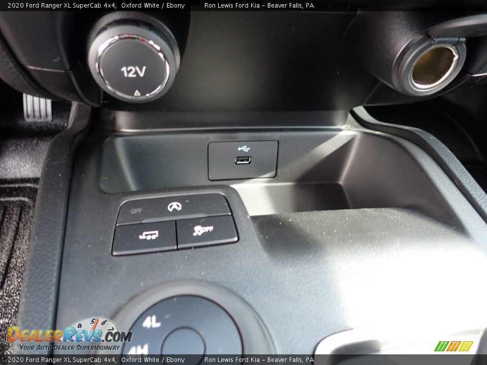 2020 Ford Ranger XL SuperCab 4x4 Oxford White / Ebony Photo #19