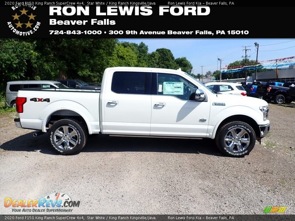2020 Ford F150 King Ranch SuperCrew 4x4 Star White / King Ranch Kingsville/Java Photo #1