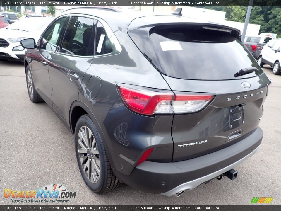 2020 Ford Escape Titanium 4WD Magnetic Metallic / Ebony Black Photo #6