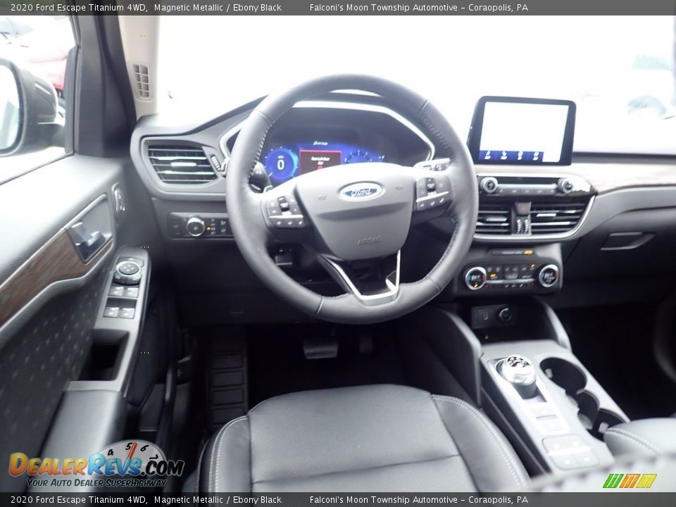 2020 Ford Escape Titanium 4WD Magnetic Metallic / Ebony Black Photo #9