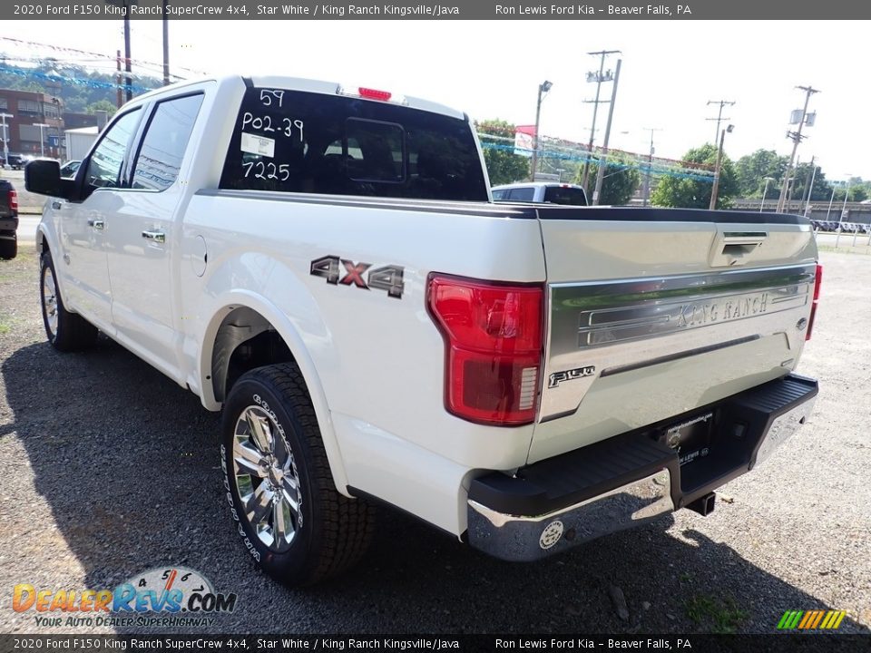 2020 Ford F150 King Ranch SuperCrew 4x4 Star White / King Ranch Kingsville/Java Photo #7