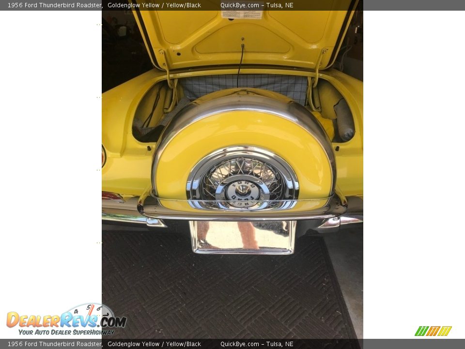 1956 Ford Thunderbird Roadster Goldenglow Yellow / Yellow/Black Photo #18