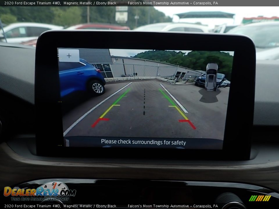 2020 Ford Escape Titanium 4WD Magnetic Metallic / Ebony Black Photo #15