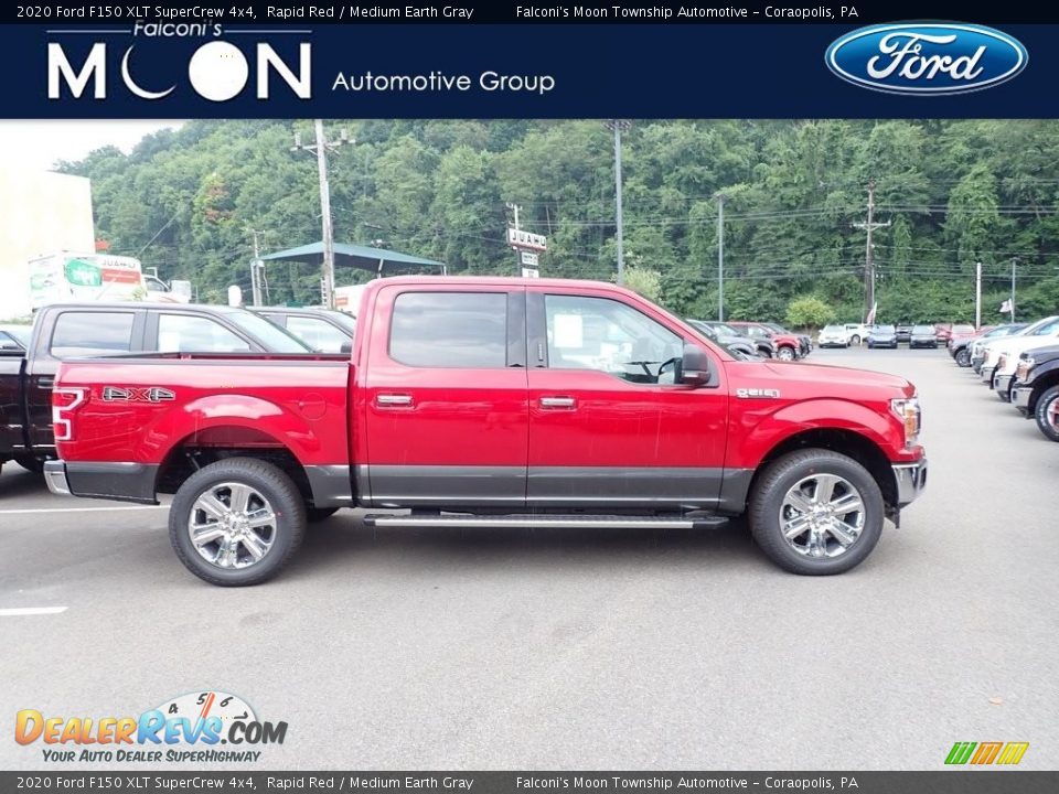 2020 Ford F150 XLT SuperCrew 4x4 Rapid Red / Medium Earth Gray Photo #1