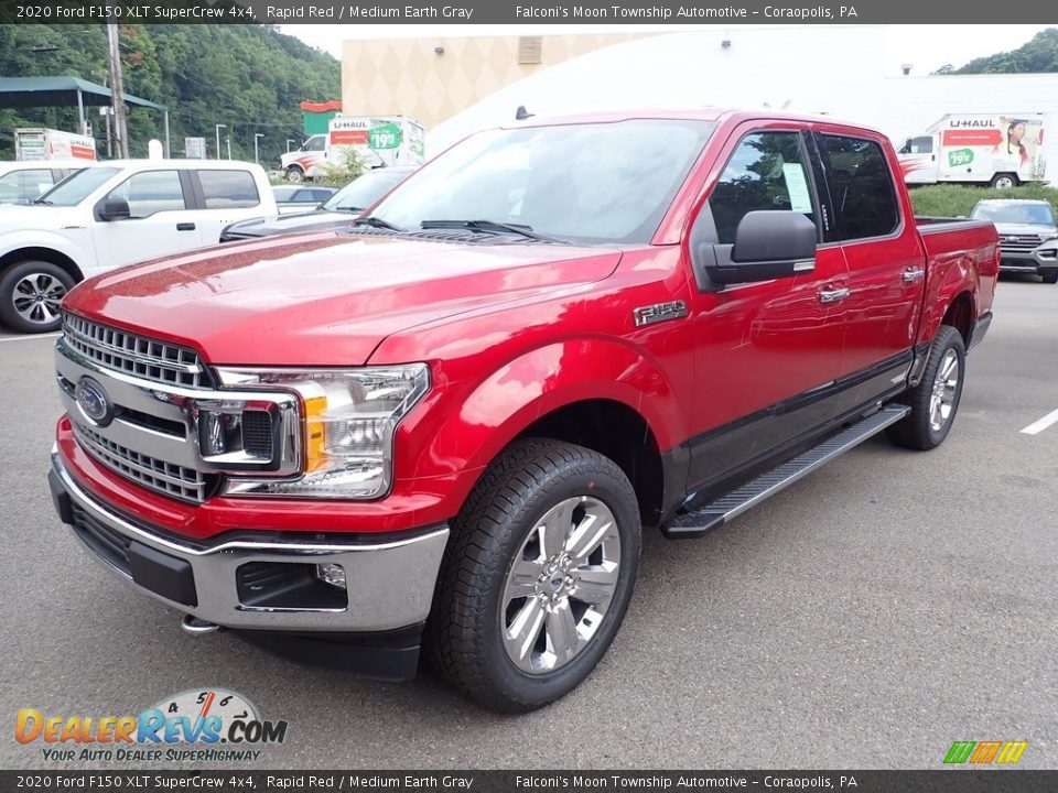 2020 Ford F150 XLT SuperCrew 4x4 Rapid Red / Medium Earth Gray Photo #2