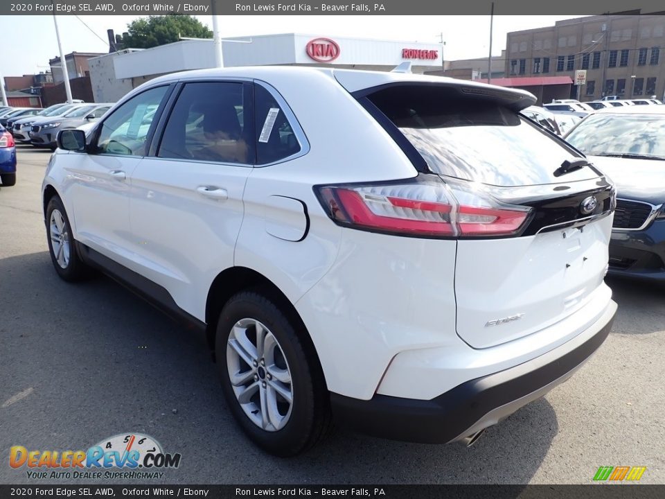 2020 Ford Edge SEL AWD Oxford White / Ebony Photo #3