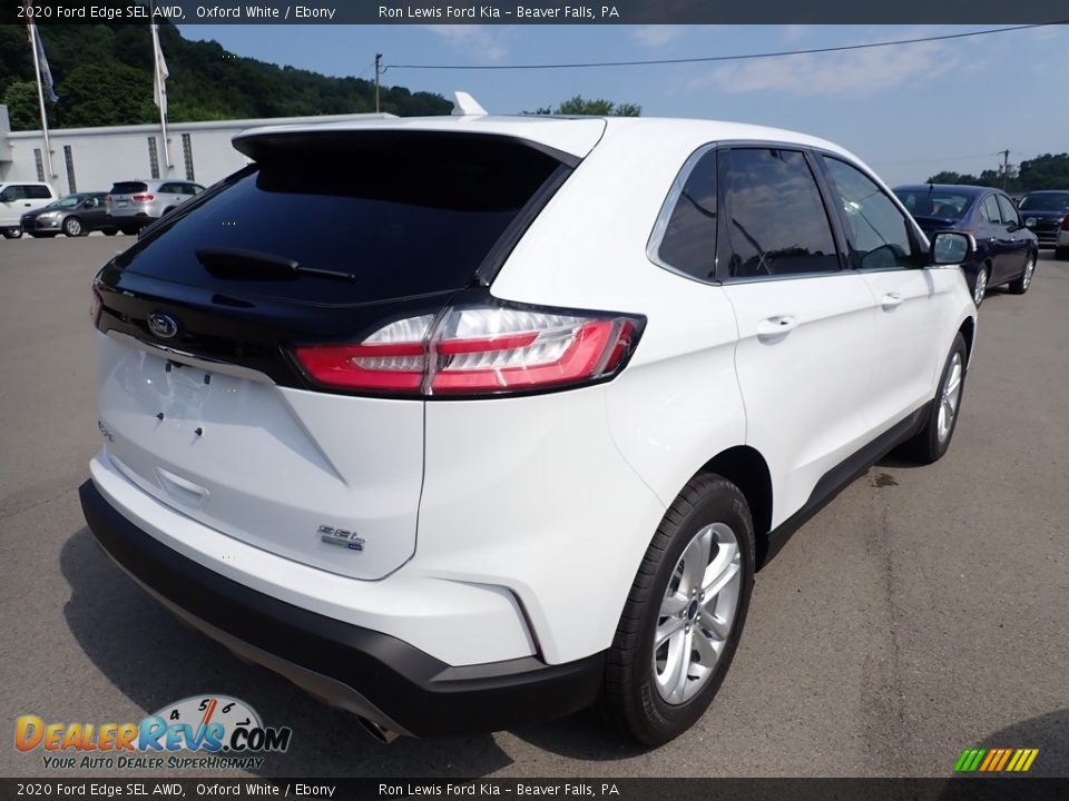 2020 Ford Edge SEL AWD Oxford White / Ebony Photo #5