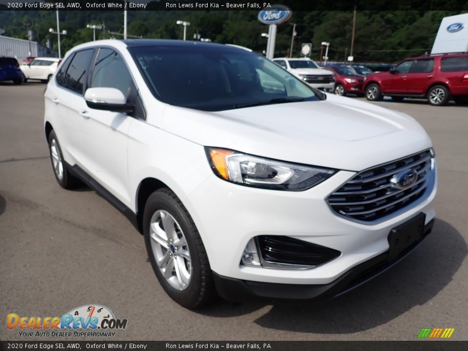 2020 Ford Edge SEL AWD Oxford White / Ebony Photo #6
