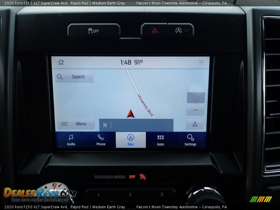 Navigation of 2020 Ford F150 XLT SuperCrew 4x4 Photo #13