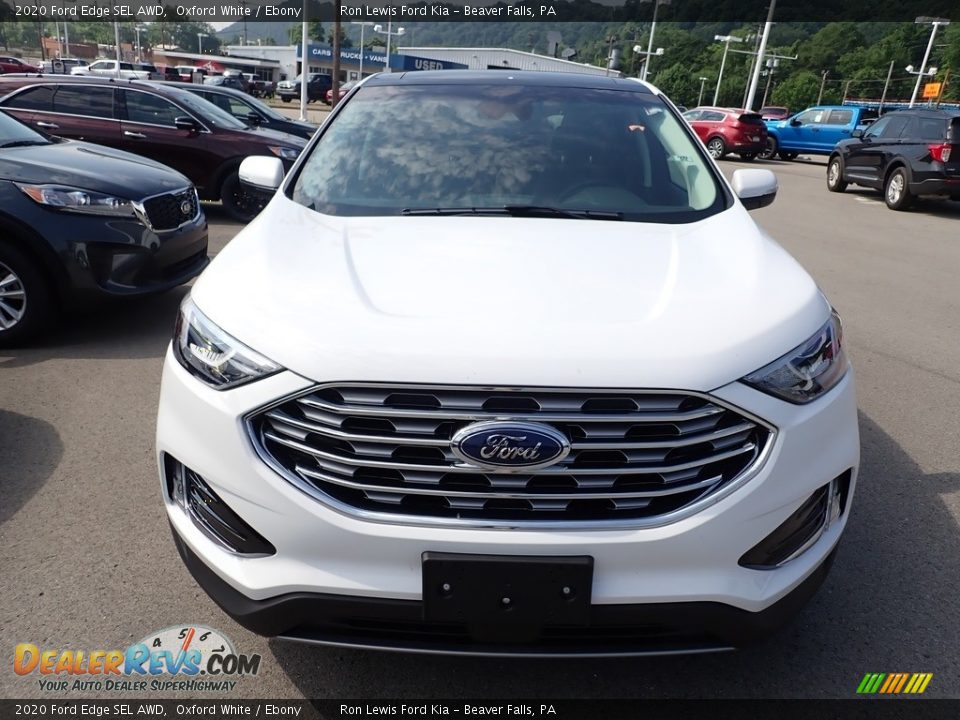 2020 Ford Edge SEL AWD Oxford White / Ebony Photo #7