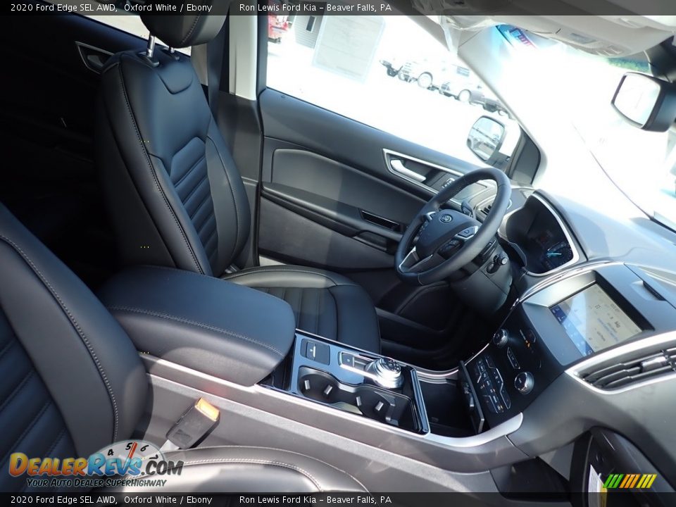 2020 Ford Edge SEL AWD Oxford White / Ebony Photo #8