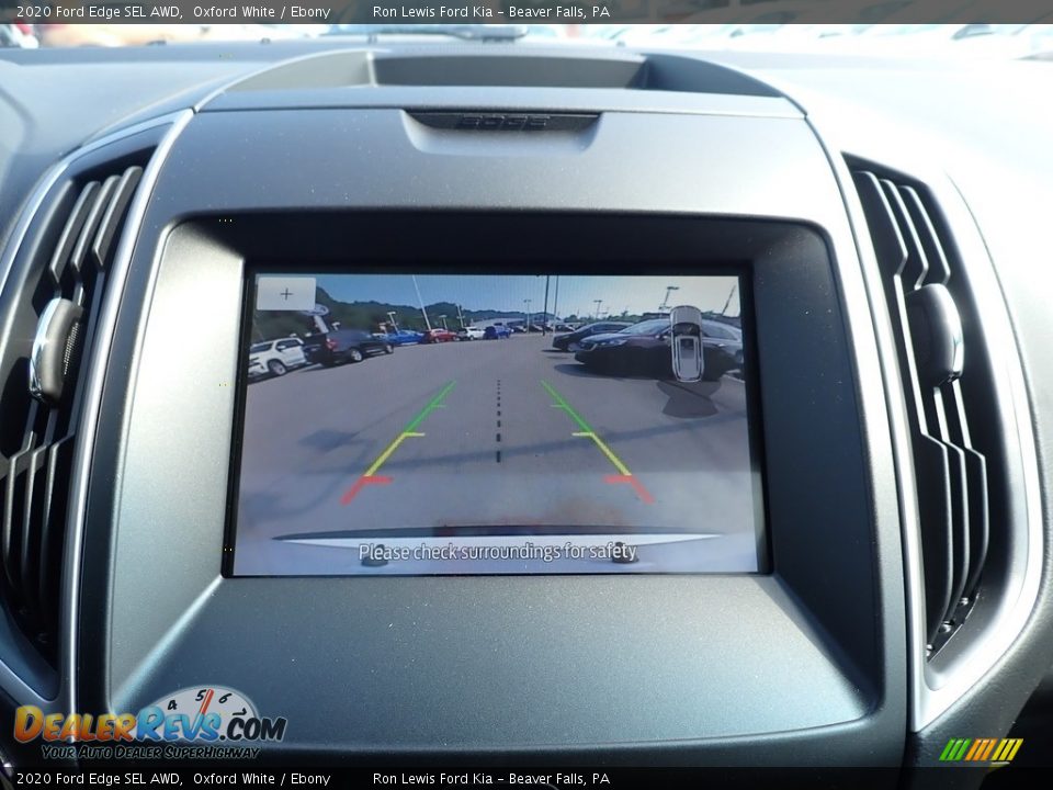 2020 Ford Edge SEL AWD Oxford White / Ebony Photo #15