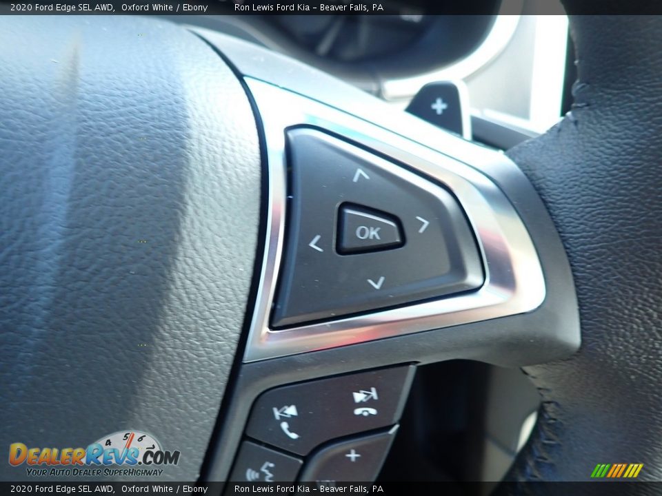 2020 Ford Edge SEL AWD Oxford White / Ebony Photo #16