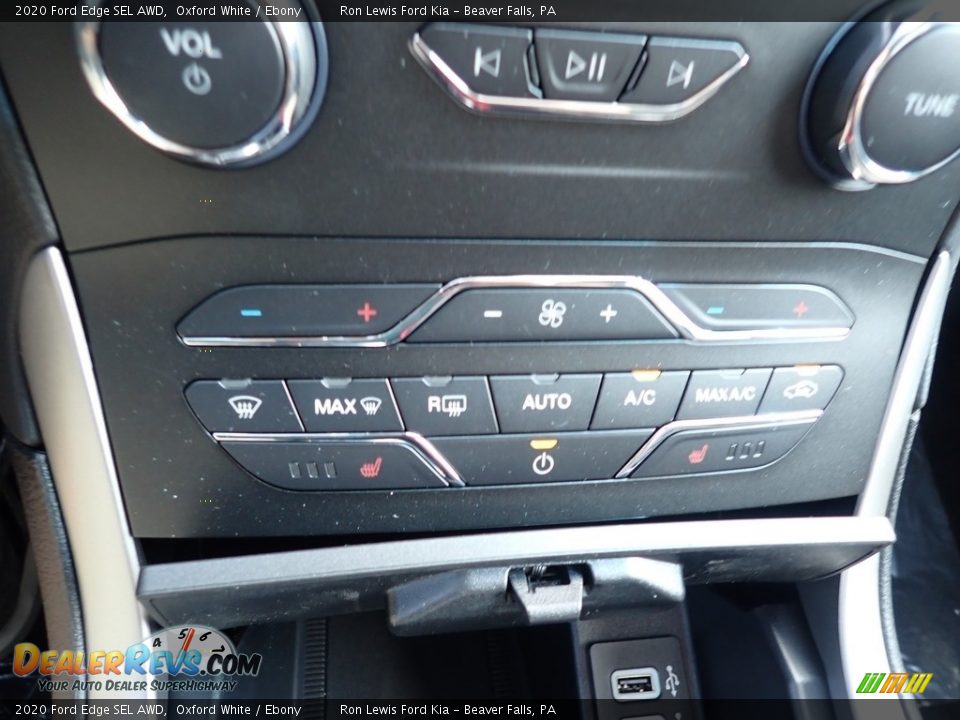 2020 Ford Edge SEL AWD Oxford White / Ebony Photo #18