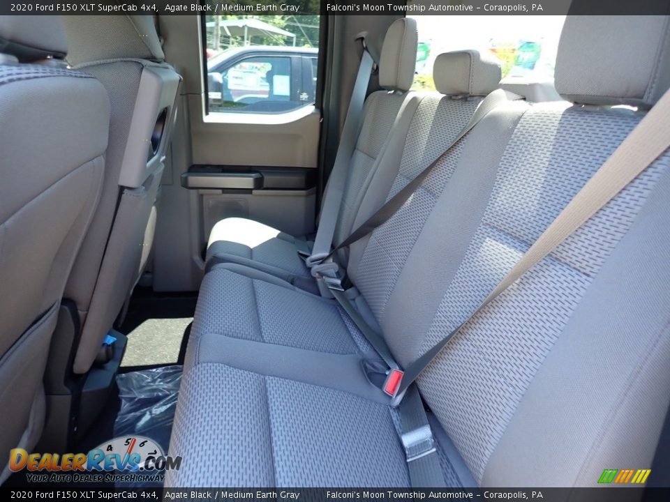 2020 Ford F150 XLT SuperCab 4x4 Agate Black / Medium Earth Gray Photo #7