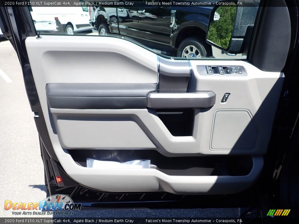 2020 Ford F150 XLT SuperCab 4x4 Agate Black / Medium Earth Gray Photo #9