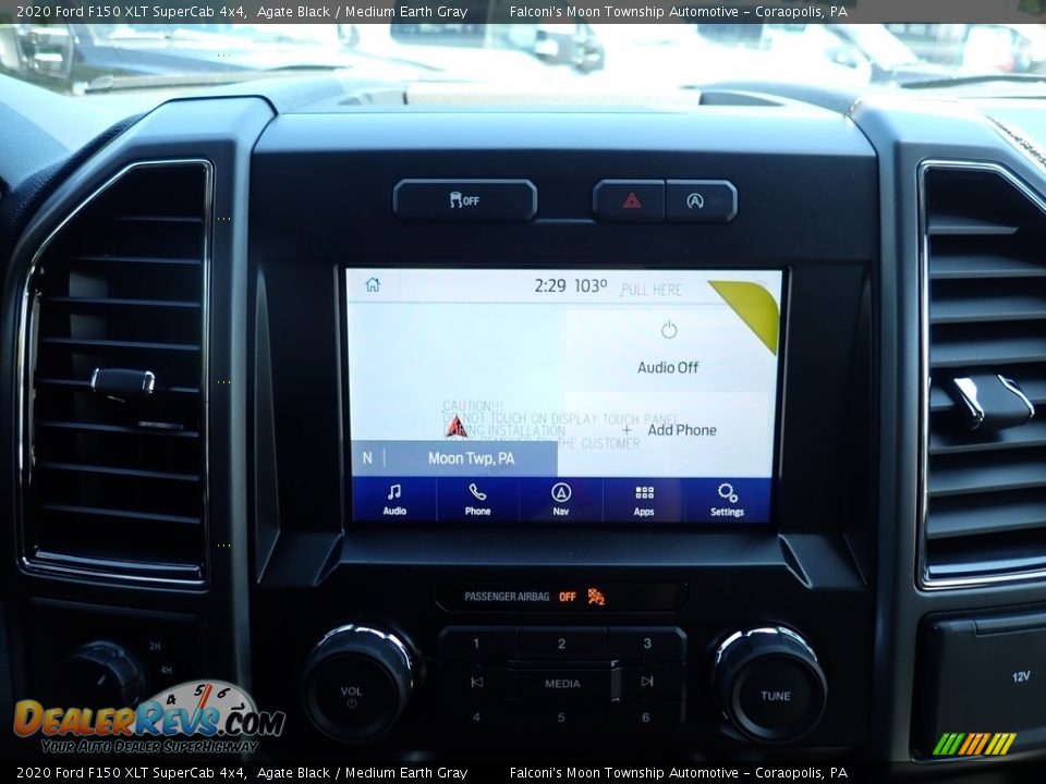 2020 Ford F150 XLT SuperCab 4x4 Agate Black / Medium Earth Gray Photo #11