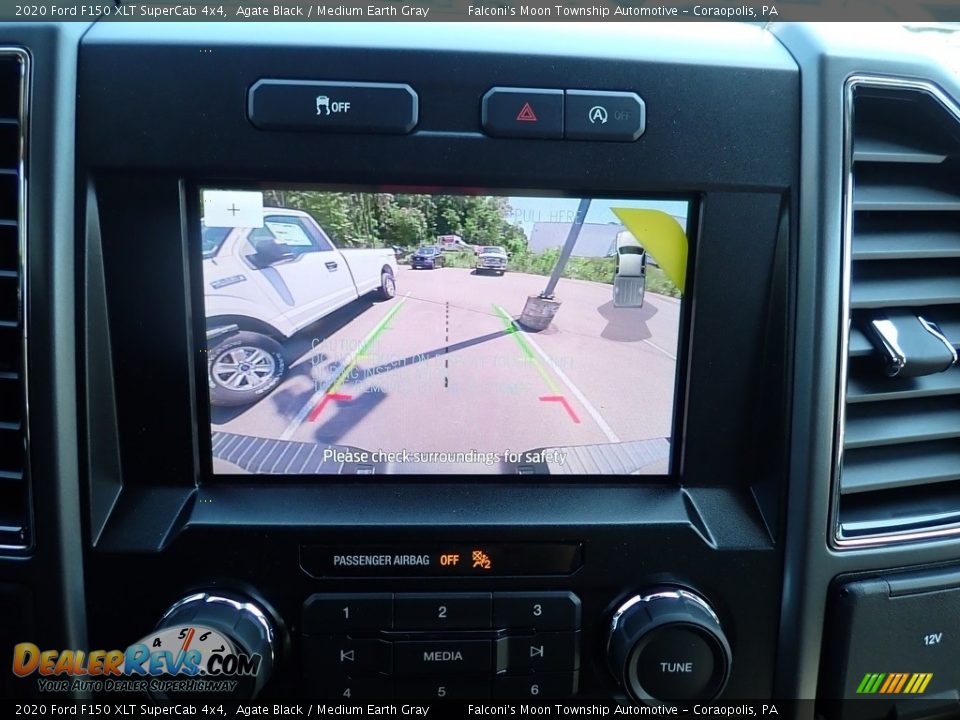 2020 Ford F150 XLT SuperCab 4x4 Agate Black / Medium Earth Gray Photo #12