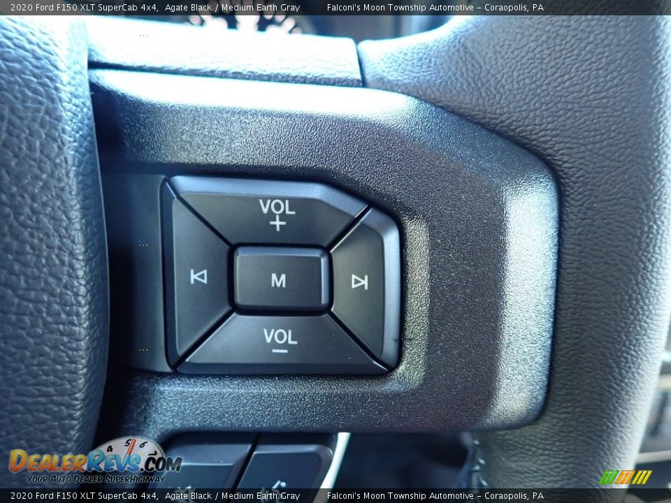 2020 Ford F150 XLT SuperCab 4x4 Agate Black / Medium Earth Gray Photo #13