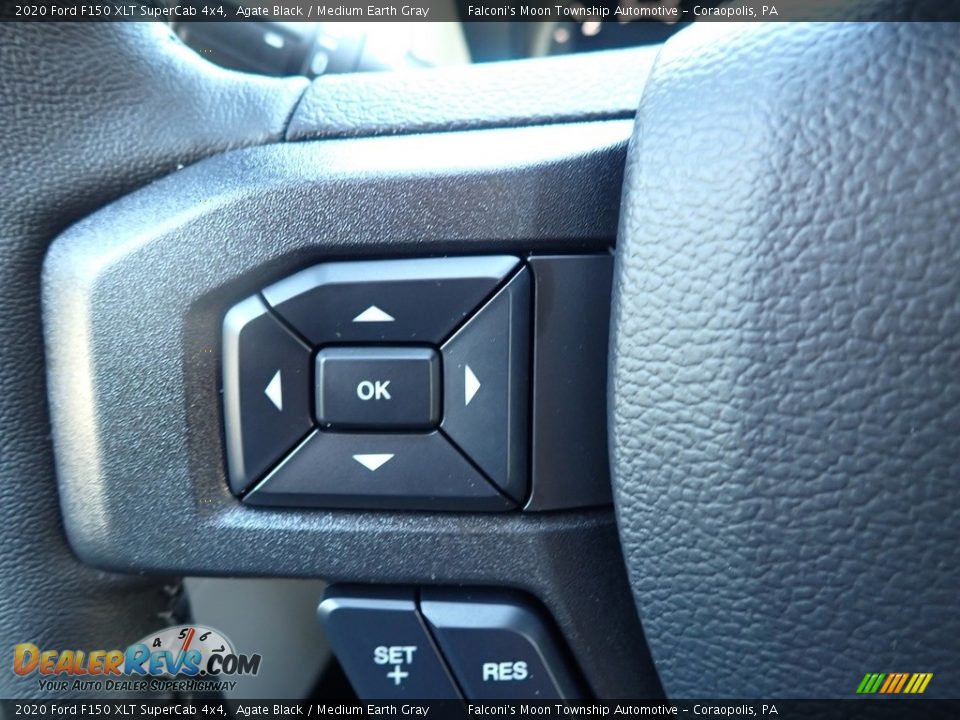 2020 Ford F150 XLT SuperCab 4x4 Agate Black / Medium Earth Gray Photo #14