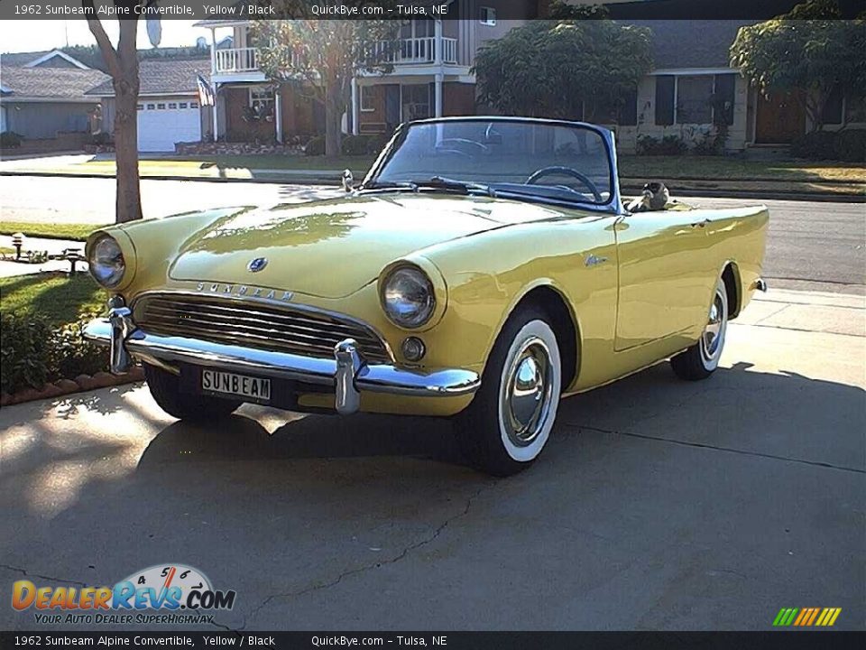 1962 Sunbeam Alpine Convertible Yellow / Black Photo #5