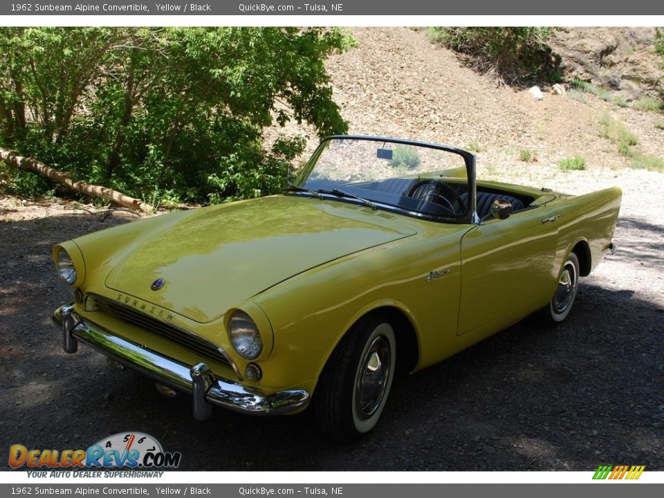 1962 Sunbeam Alpine Convertible Yellow / Black Photo #6
