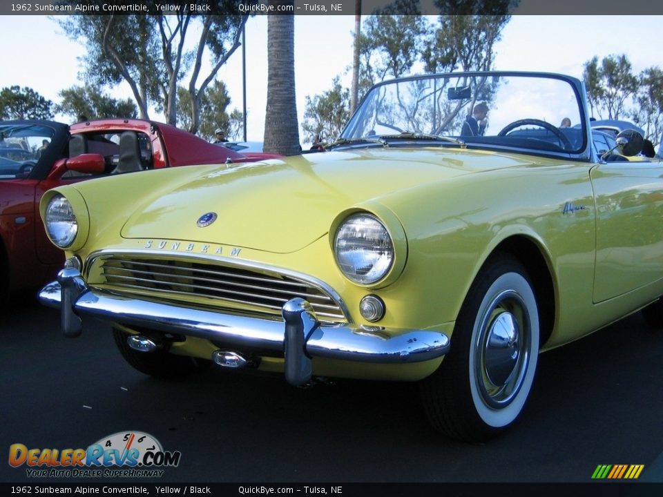 1962 Sunbeam Alpine Convertible Yellow / Black Photo #7