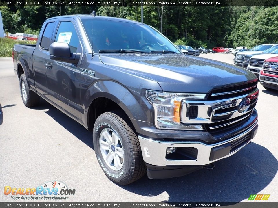 2020 Ford F150 XLT SuperCab 4x4 Magnetic / Medium Earth Gray Photo #6