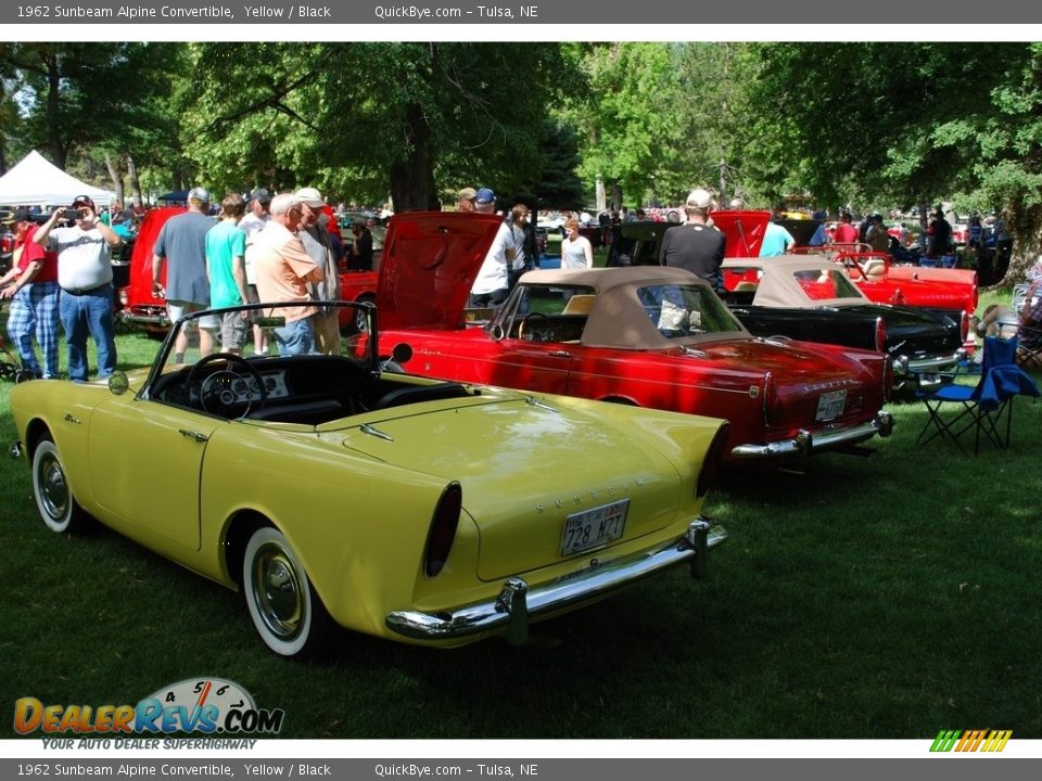 1962 Sunbeam Alpine Convertible Yellow / Black Photo #12