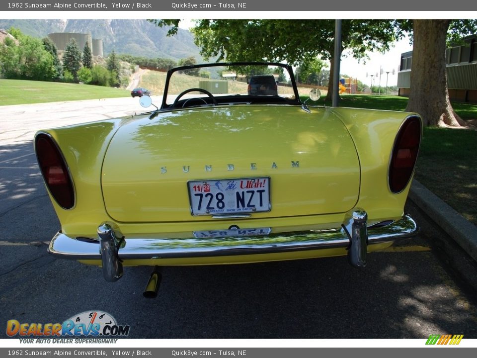 1962 Sunbeam Alpine Convertible Yellow / Black Photo #13