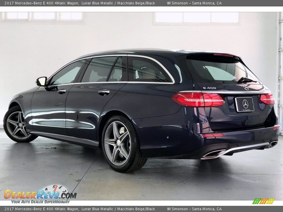 2017 Mercedes-Benz E 400 4Matic Wagon Lunar Blue Metallic / Macchiato Beige/Black Photo #10